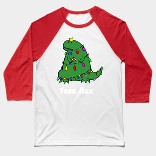 Tree Rex Funny Dinosaur Christmas Holiday Party T-Rex X-Mas Baseball T-Shirt